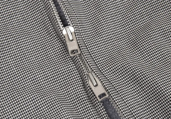 サカイSacai ハウンドトゥース前後切替スイングトップジャケット 白黒1 K-80175_011