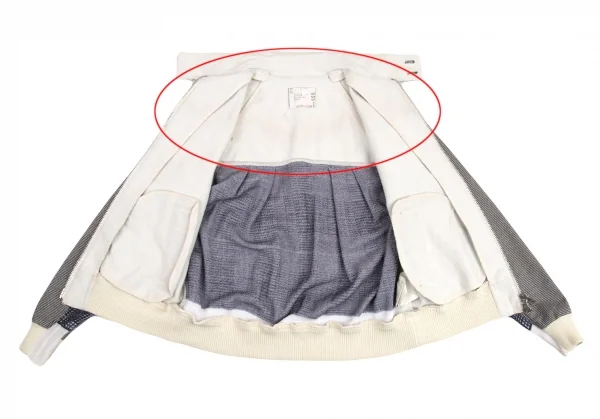 サカイSacai ハウンドトゥース前後切替スイングトップジャケット 白黒1 K-80175_012