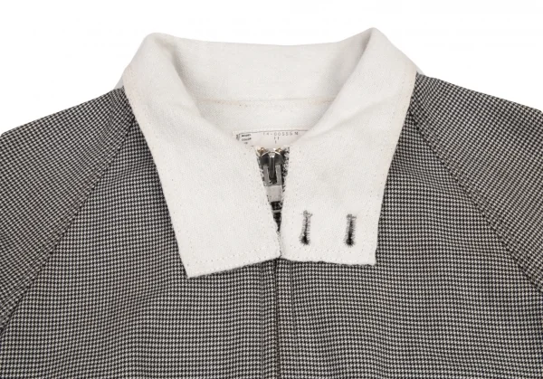 サカイSacai ハウンドトゥース前後切替スイングトップジャケット 白黒1 K-80175_005