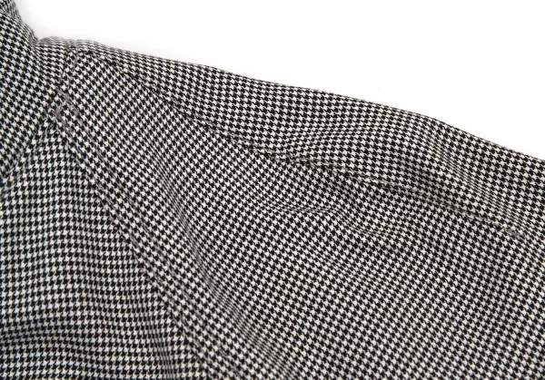 サカイSacai ハウンドトゥース前後切替スイングトップジャケット 白黒1 K-80175_007