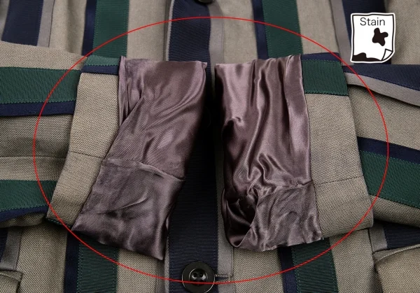 サカイSacai バックニット切替ストライプジャケット グレー紺3 K-80176_008