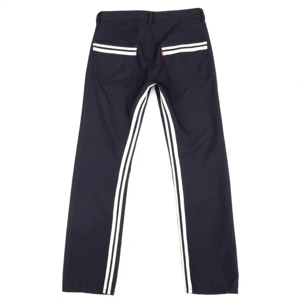 ジュンヤワタナベ マン コムデギャルソン×リーバイス JUNYA WATANABE MAN COMME des GARCONS×Levi's ウールエステルラインテープパンツ 紺SS K-80198_001