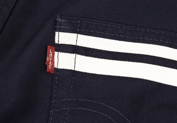ジュンヤワタナベ マン コムデギャルソン×リーバイス JUNYA WATANABE MAN COMME des GARCONS×Levi's ウールエステルラインテープパンツ 紺SS K-80198_004