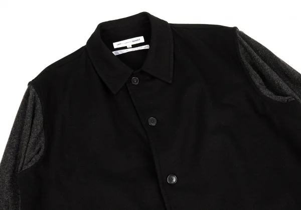 コムデギャルソン シャツCOMME des GARCONS SHIRT 袖切替ウール