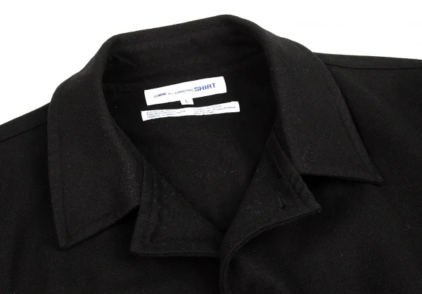 コムデギャルソンシャツ GARCONS SHIRT コート L ブラック 黒 コムデギャルソン シャツCOMME des GARCONS SHIRT 袖切替ウール