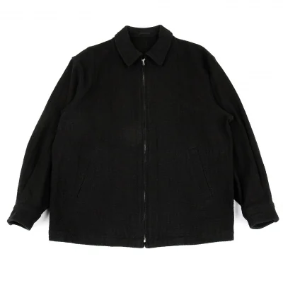 コムデギャルソン オムCOMME des GARCONS HOMME コットン刺子織スイングトップジャケット 黒