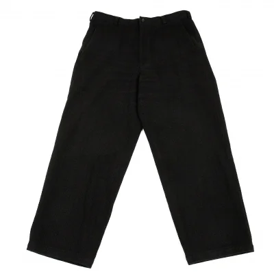 コムデギャルソン オムCOMME des GARCONS HOMME コットン刺子織ワイドパンツ 黒