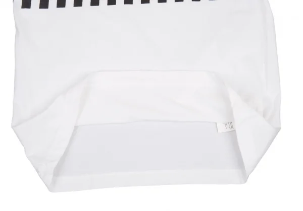 コムデギャルソン シャツCOMME des GARCONS SHIRT 変形チェッカープリントTシャツ 白L K-80295_010