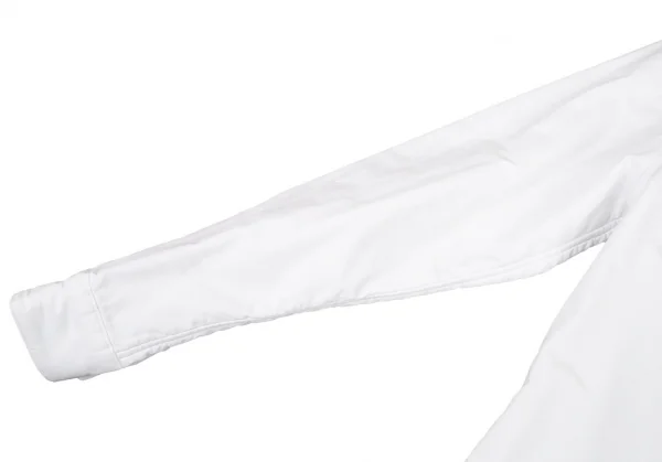 コムデギャルソンCOMME des GARCONS シフォン立体チューブデザインラウンドカラーシャツ 白S K-80354_005