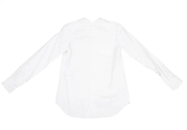コムデギャルソンCOMME des GARCONS シフォン立体チューブデザインラウンドカラーシャツ 白S K-80354_008