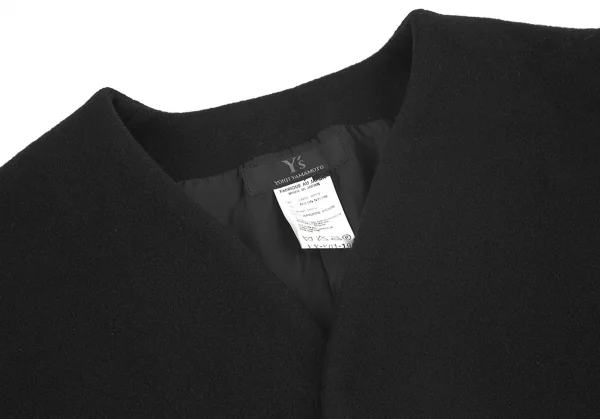 ワイズY's メルトンウールショール 黒3 K-80369_003