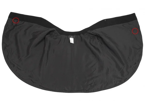 ワイズY's メルトンウールショール 黒3 K-80369_007