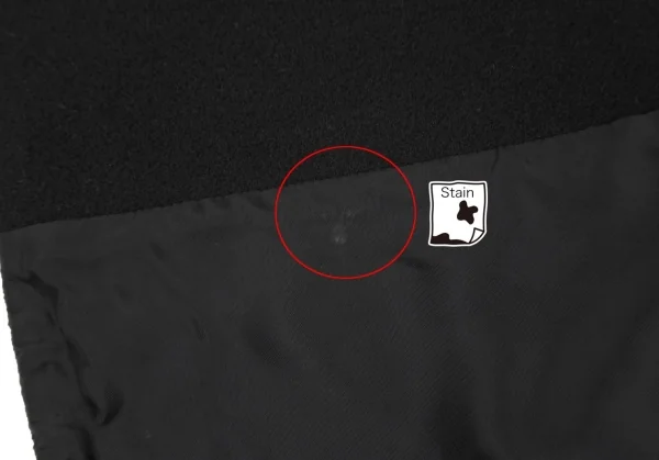 ワイズY's メルトンウールショール 黒3 K-80369_008