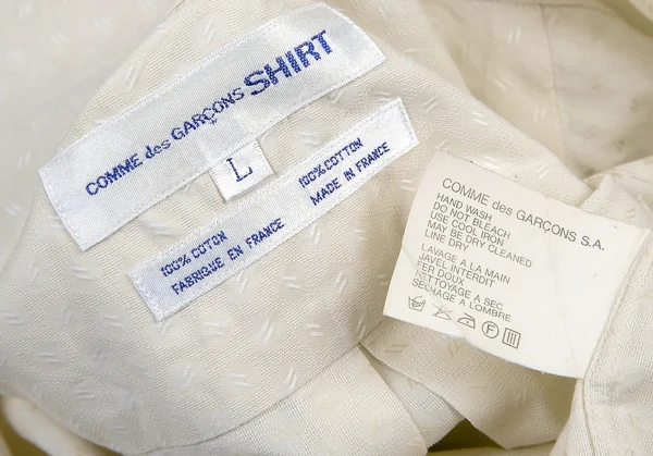 COMME des GARCONS SHIRT Cotton Dobby Long Shirt K-80381_014