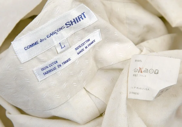 COMME des GARCONS SHIRT Cotton Dobby Long Shirt K-80381_015