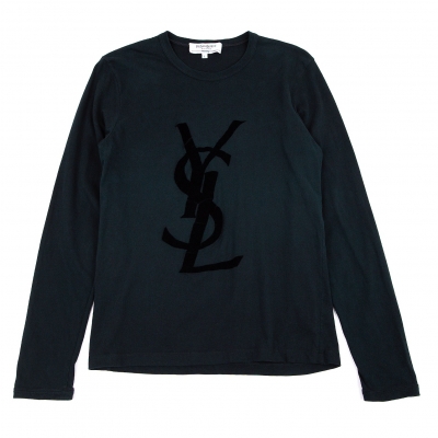 YVES SAINT LAURENT rive gauche ロゴプリントロンT