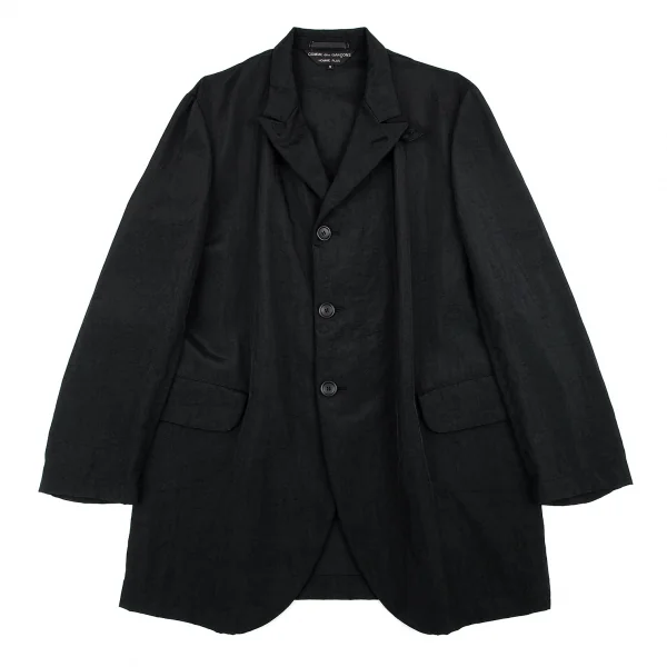 COMME des GARCONS HOMME PLUS Wrinkle Nylon Jacket Black M K-80389_001