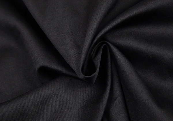 ヨウジヤマモト プールオムYohji Yamamoto POUR HOMME 首プリーツ合わせコットンシャツ 黒3 K-80421_016