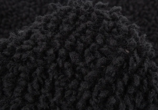 ヨウジヤマモト プールオムYohji Yamamoto POUR HOMMEパイルロングニットセーター 黒M K-80426_010