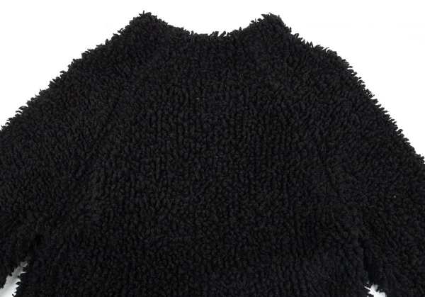 ヨウジヤマモト プールオムYohji Yamamoto POUR HOMMEパイルロングニットセーター 黒M K-80426_002