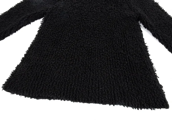 ヨウジヤマモト プールオムYohji Yamamoto POUR HOMMEパイルロングニットセーター 黒M K-80426_007