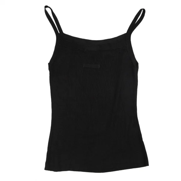 ジャンポールゴルチエ ファムJean Paul GAULTIER FEMME ビーズフリンジキャミソール 黒40 K-80481_008