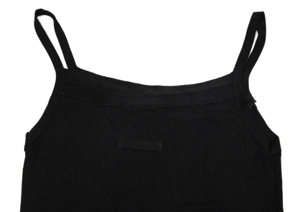 ジャンポールゴルチエ ファムJean Paul GAULTIER FEMME ビーズフリンジキャミソール 黒40 K-80481_009