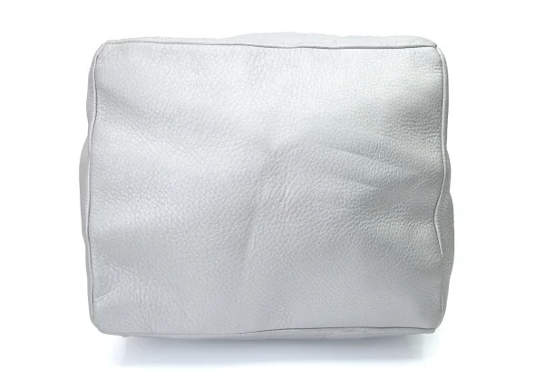 ズッカzucca フォイルシュリンクレザーハンドバッグ シルバー K-80611_006