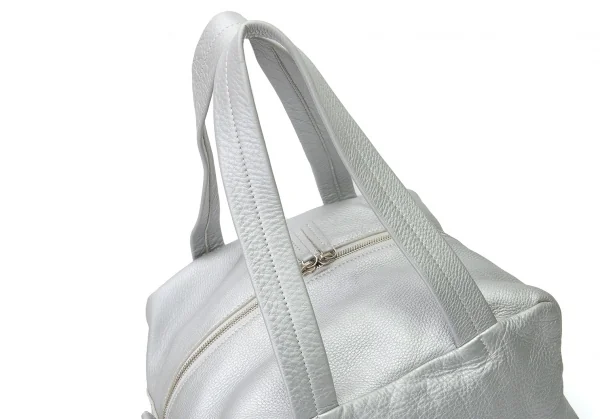 ズッカzucca フォイルシュリンクレザーハンドバッグ シルバー K-80611_007