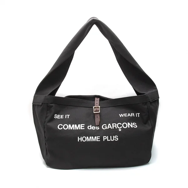 COMME des GARCONS HOMME PLUS Logo Printed Bag Black  K-80635_001