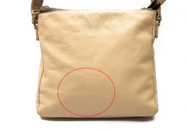 マーガレットハウエル アイデア MARGARET HOWELL idea レザーショルダーバッグ モカベージュ K-80687_002