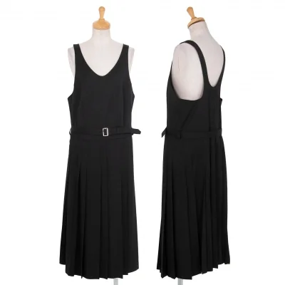 コムコム コムデギャルソンCOMME des GARCONS ウール混プリーツジャンパースカート