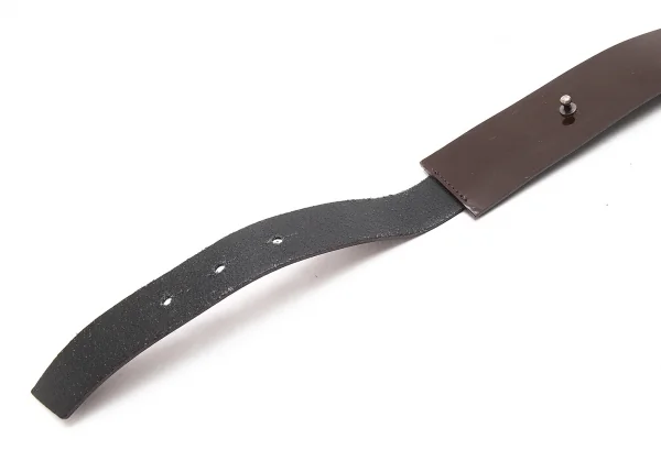 マルニMARNI エナメルレザー切替ベルト 茶 K-80830_006