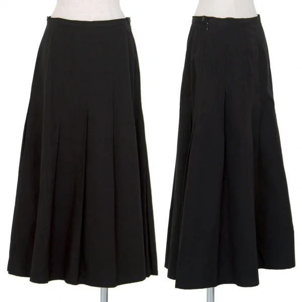 レキップヨシエイナバL'EQUIPE YOSHIE INABA コットンプリーツスカート 黒M位 K-80911_001