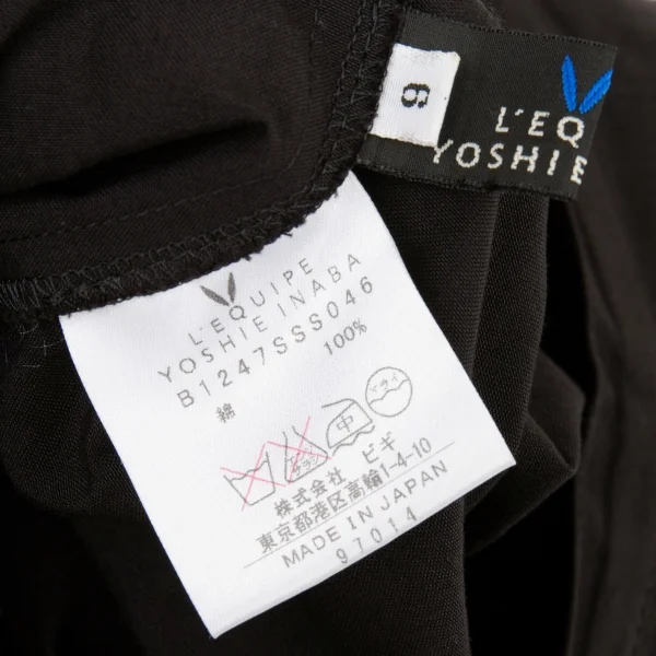 レキップヨシエイナバL'EQUIPE YOSHIE INABA コットンプリーツスカート 黒M位 K-80911_011