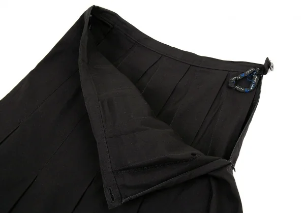 レキップヨシエイナバL'EQUIPE YOSHIE INABA コットンプリーツスカート 黒M位 K-80911_005