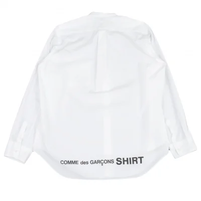 コムデギャルソン シャツCOMME des GARCONS SHIRT バックヘムロゴプリントシャツ