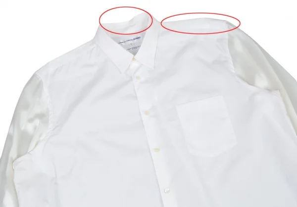 コムデギャルソン シャツCOMME des GARCONS SHIRT ブルゾン袖切替デザインシャツ 白L K-80942_002