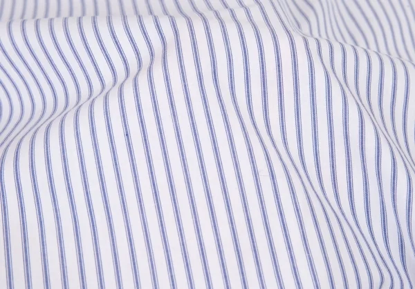 ワイズY's ストライプネック裁ち切りブラウス 白水色2 K-81002_013