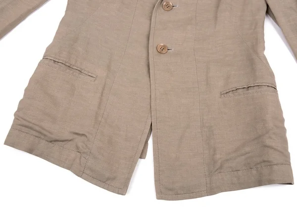 ワイズY's テンセルリネンテーラードジャケット モカ1 K-81012_010