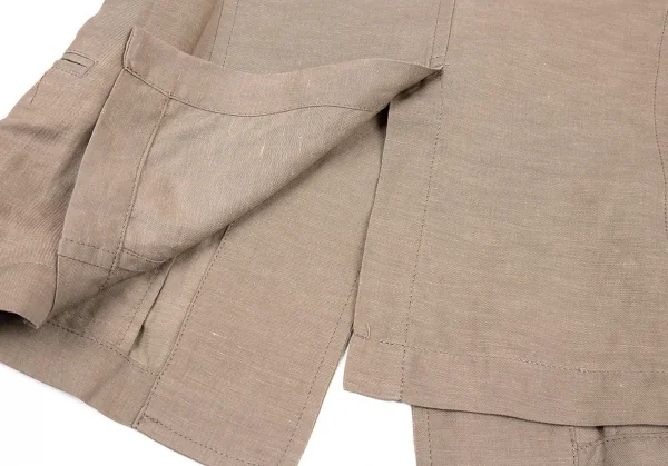 ワイズY's テンセルリネンテーラードジャケット モカ1 K-81012_016