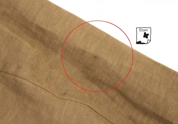 ワイズY's テンセルリネン裁ち切りカラーテーラードジャケット モカ2 K-81013_017