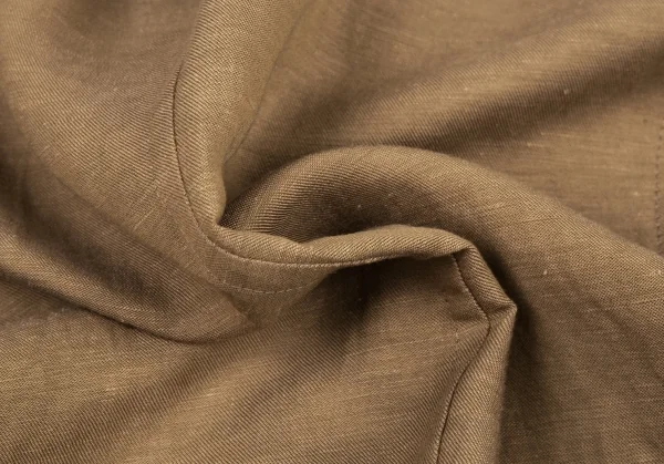 ワイズY's テンセルリネン裁ち切りカラーテーラードジャケット モカ2 K-81013_018