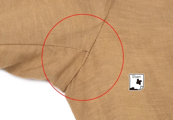 ワイズY's テンセルリネン裁ち切りカラーテーラードジャケット モカ2 K-81013_008