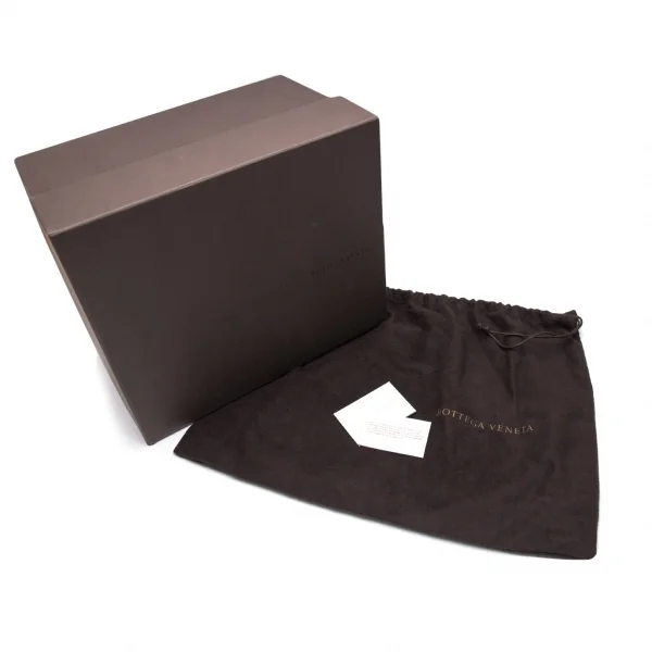 ボッテガヴェネタBOTTEGA VENETA イントレチャートショルダーバッグ コンパクトミラー付 茶 キャメル K-81087_017