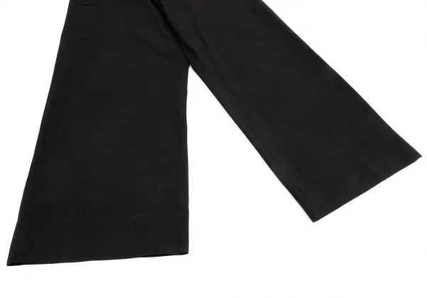 ワイズY's コットンアクリルサスペンダーベルトパンツ 黒3 K-81218_005