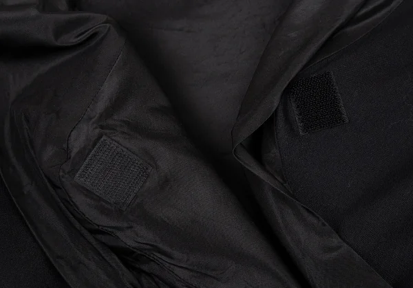 ヨウジヤマモト ファムYohji Yamamoto FEMME モヘアコットンベルクロ留め変形ジャケット 黒2 K-81314_005