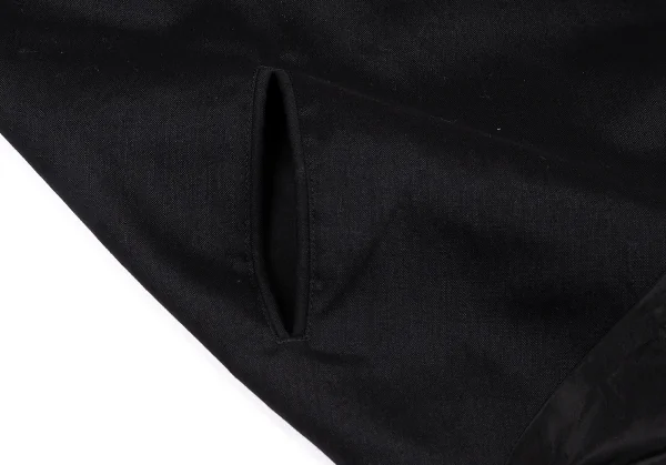 ヨウジヤマモト ファムYohji Yamamoto FEMME モヘアコットンベルクロ留め変形ジャケット 黒2 K-81314_009