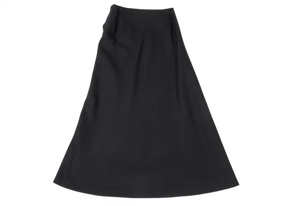 ヨウジヤマモト ファムYohji Yamamoto FEMME モヘアコットンAラインスカート 黒1 K-81315_002