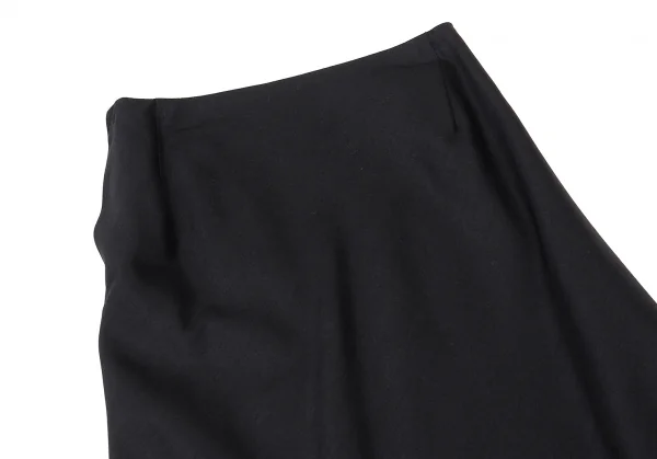ヨウジヤマモト ファムYohji Yamamoto FEMME モヘアコットンAラインスカート 黒1 K-81315_003